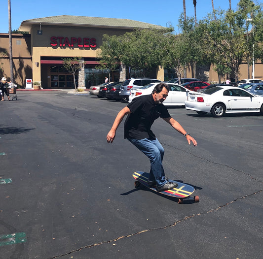 Abraham Paskowitz First Ride on a Hamboard