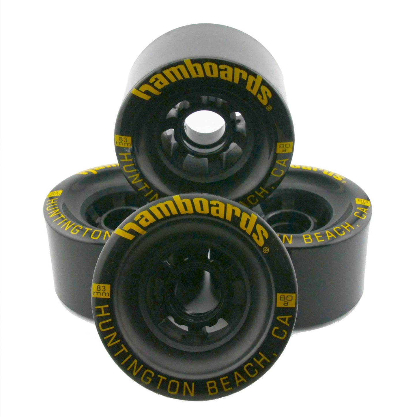 Cast PU Black Wheels (Set of 4)