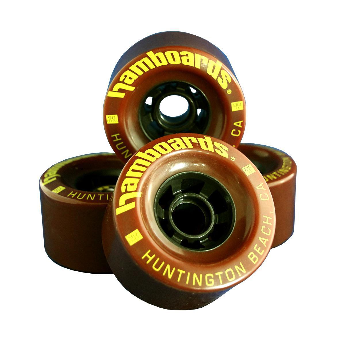 Hamboards Carving Wheels — Cast Polyurethane | Set of 4 | Chocolate