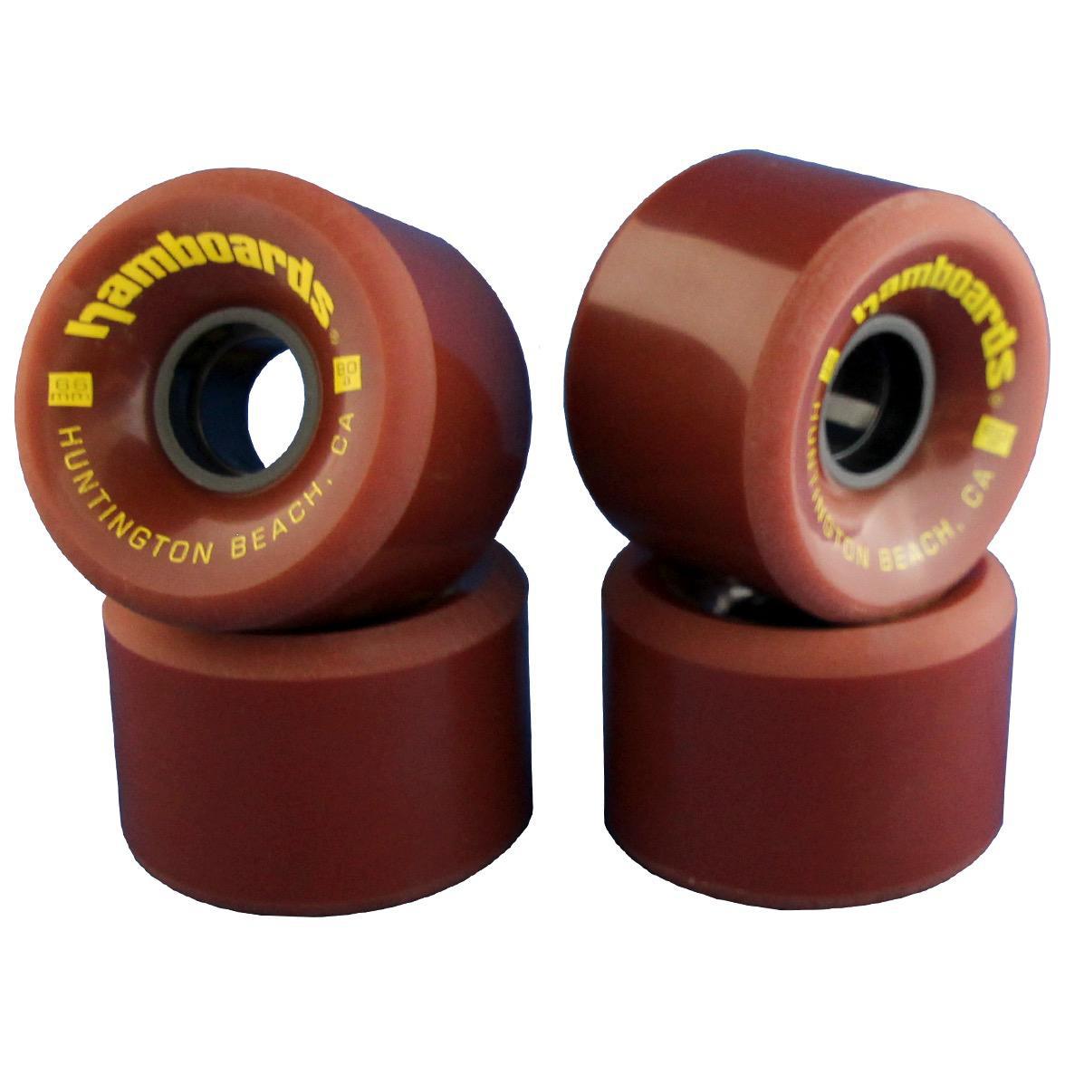 Hamboards Carving Wheels — Cast Polyurethane | Set of 4 | Chocolate
