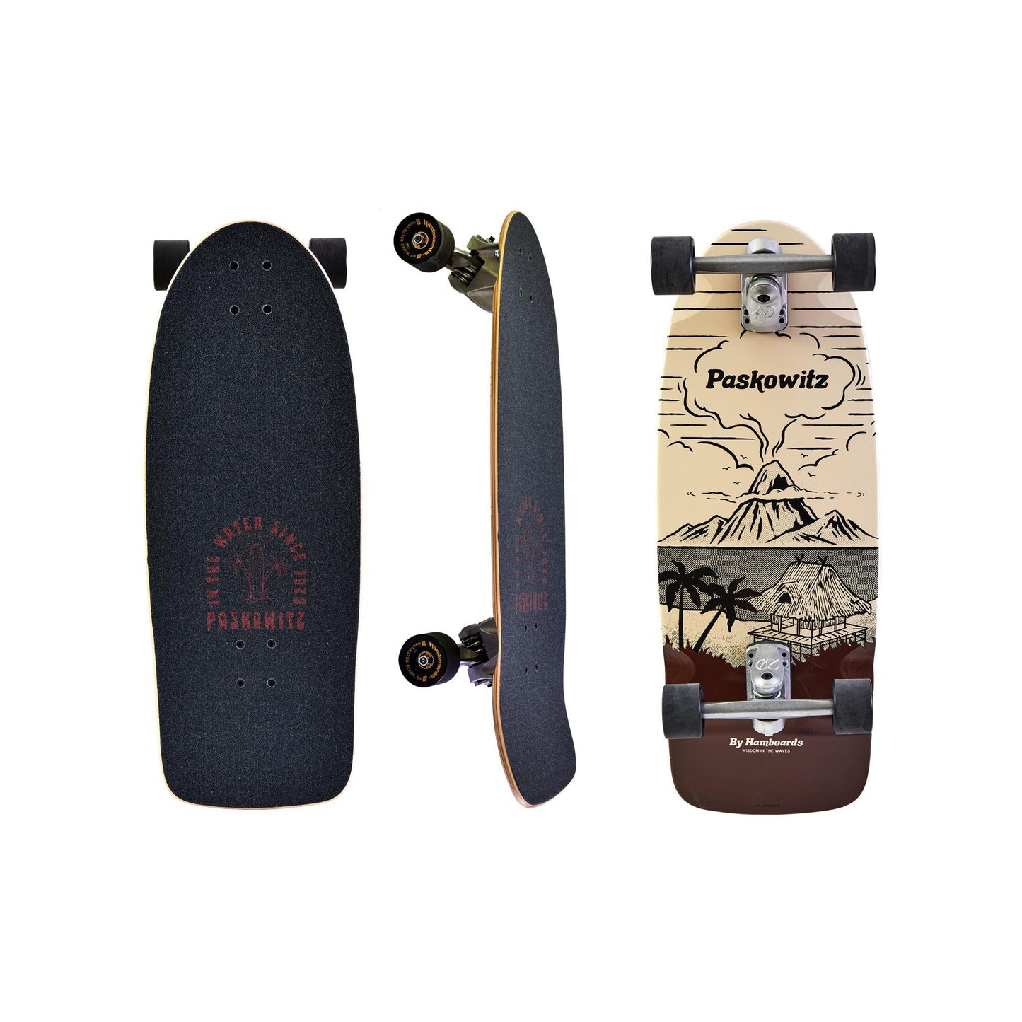 Hamboards Paskowitz 30 — Surf Trainer Skateboard | All Ages