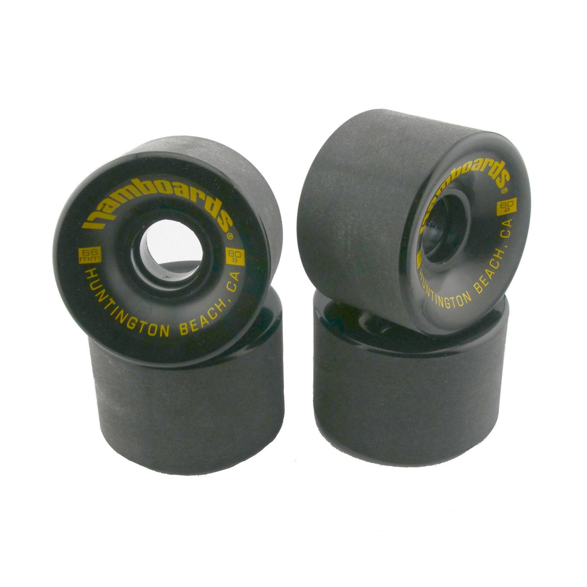 Hamboards Carving Wheels — Cast Polyurethane | Set of 4 | Black