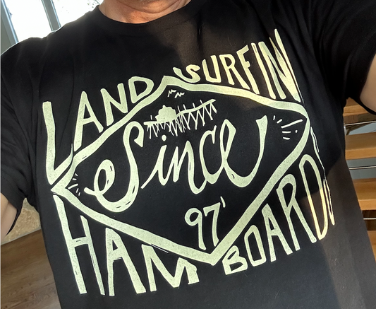 Don Sandusky in Land Surfing Tee