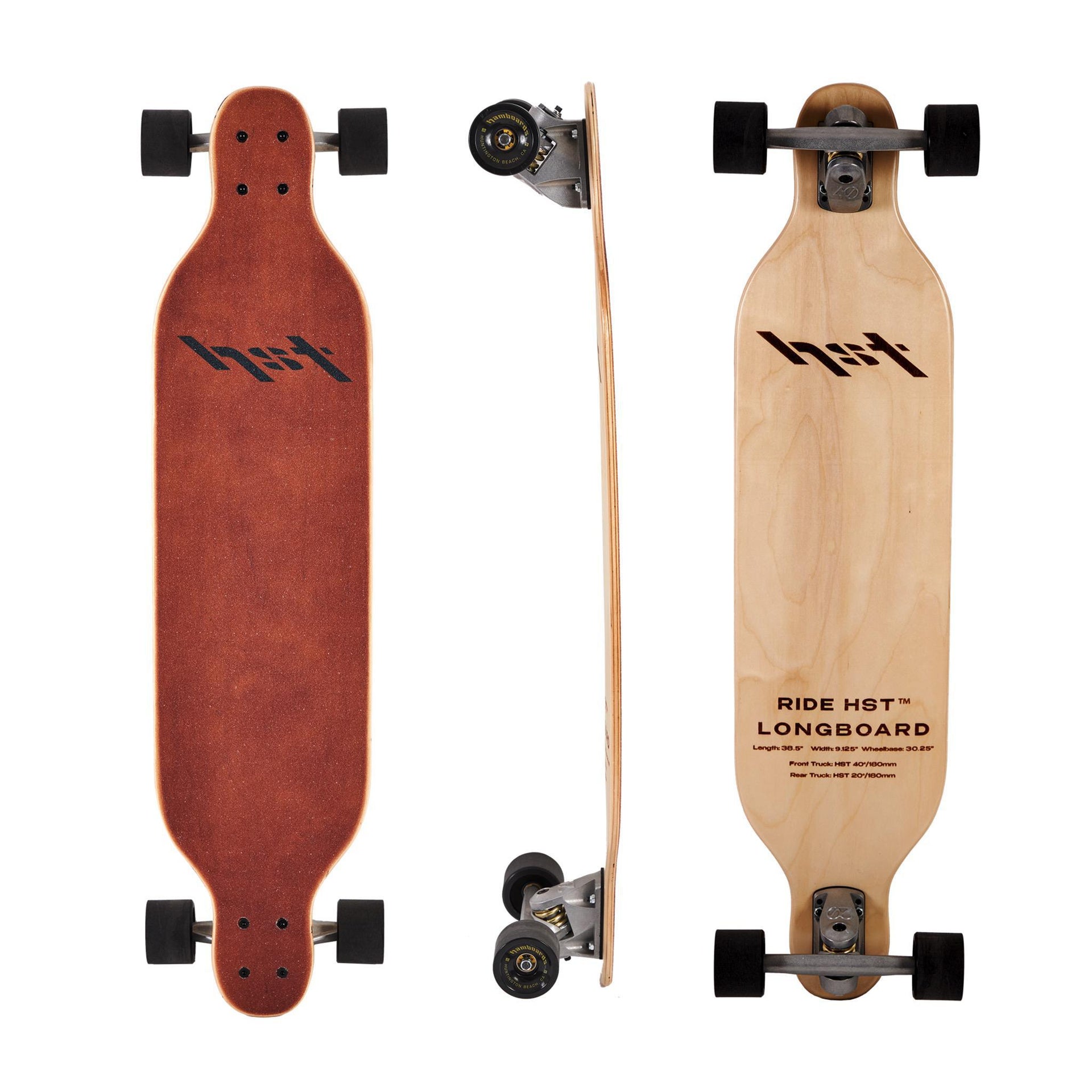 longboard that rides like a snowboard Homebrew Hybrid Camber All Mountain so the board is designed to be ridden 3 to 6 cms shorter than your standard board and approaches the mountain with the same ideology attitude that the WARPIG is known for Meet the freebord 5 with