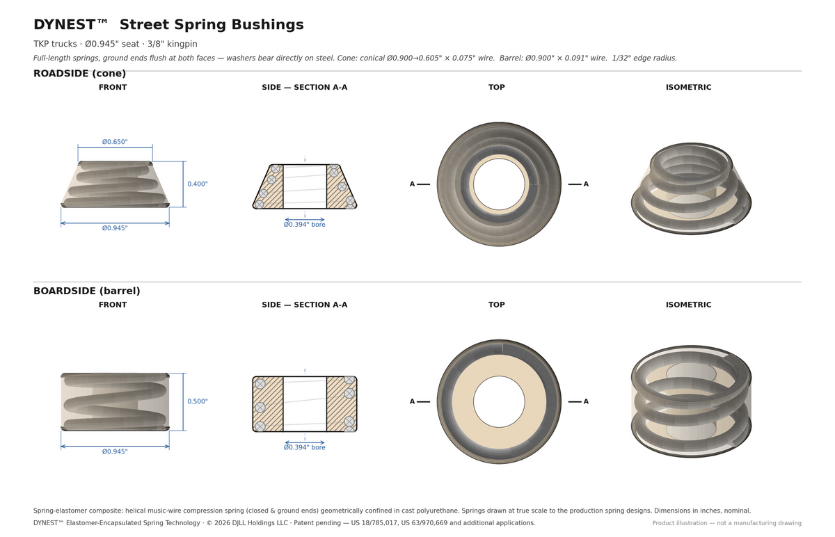 DYNEST Street Spring Bushing Pair