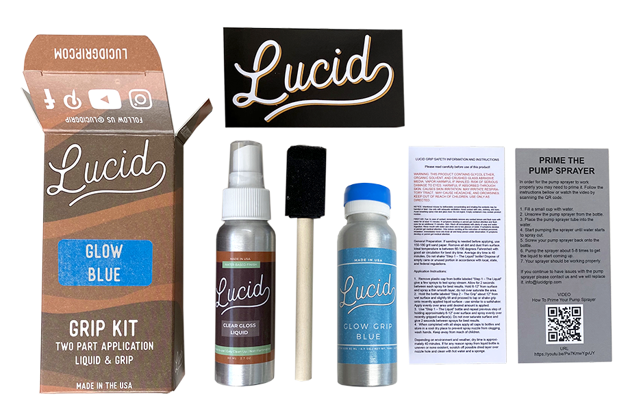 Lucid Grip - Glow Spray on Grip Tape Kit