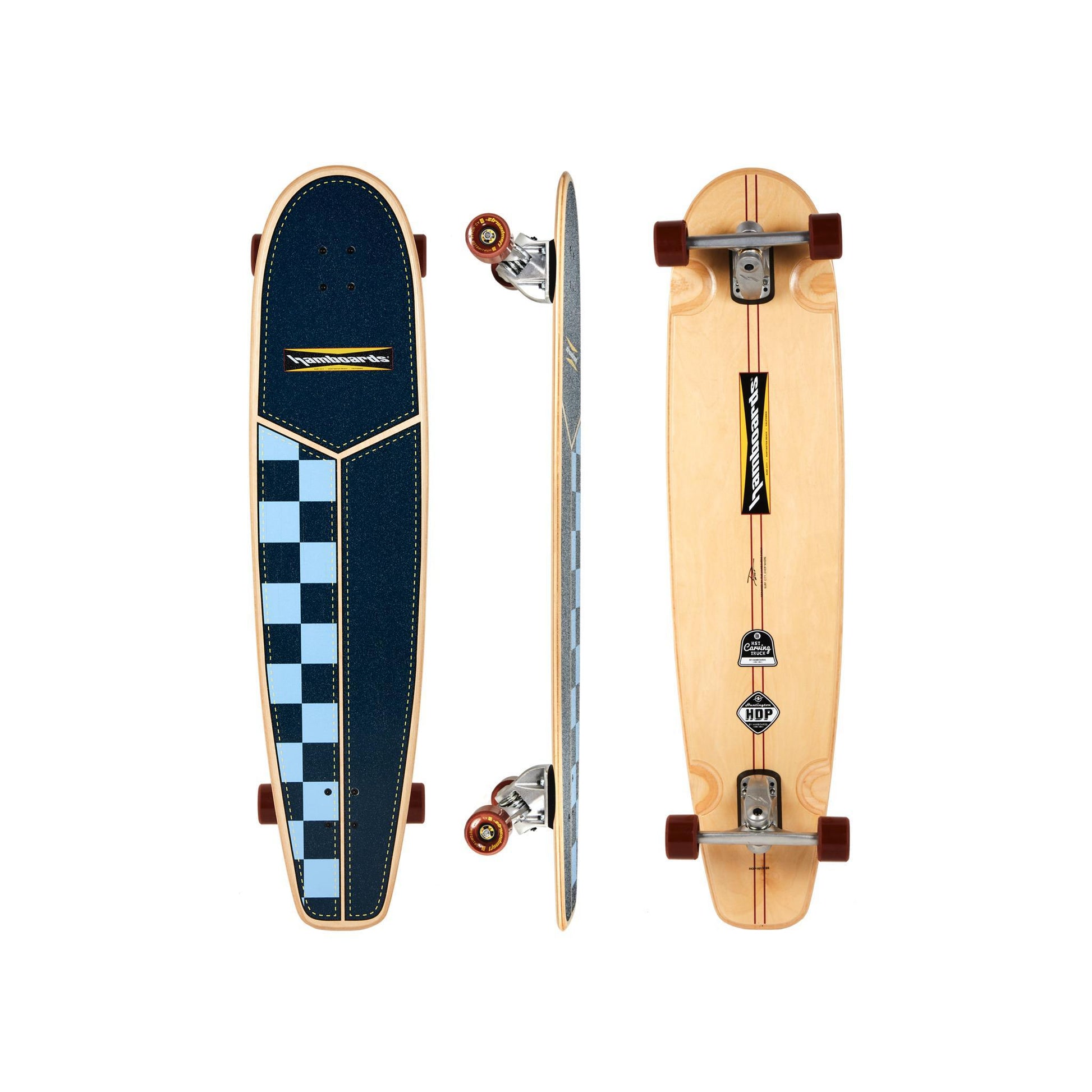 Navy Light Blue Checkers HHOP Carver - Hamboards
