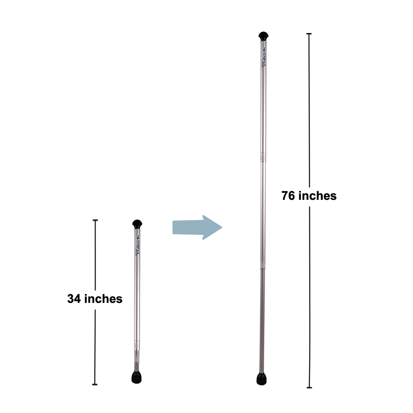 SUPSkate Telescoping Skate Pole